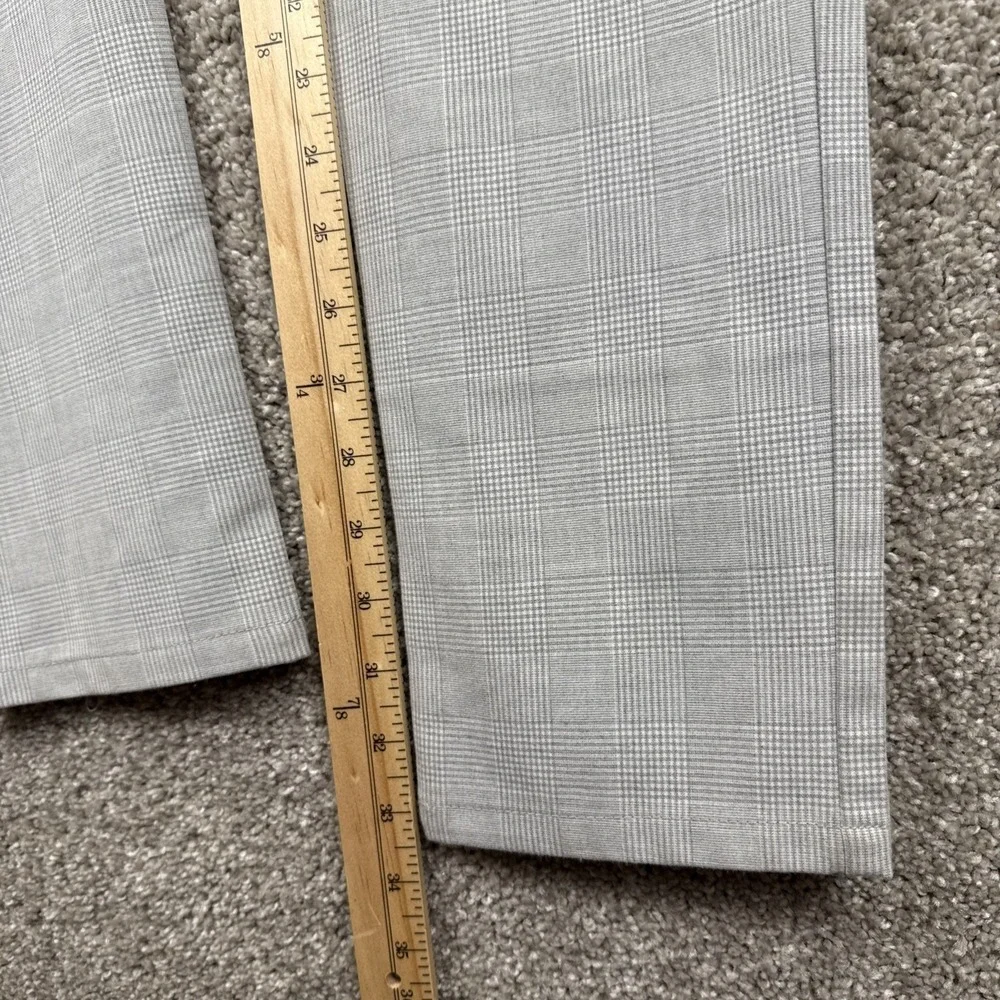 Zanerobe Mens Size 34 Gray Glen Plaid Jogger Pants Elastic Waist Drawstring